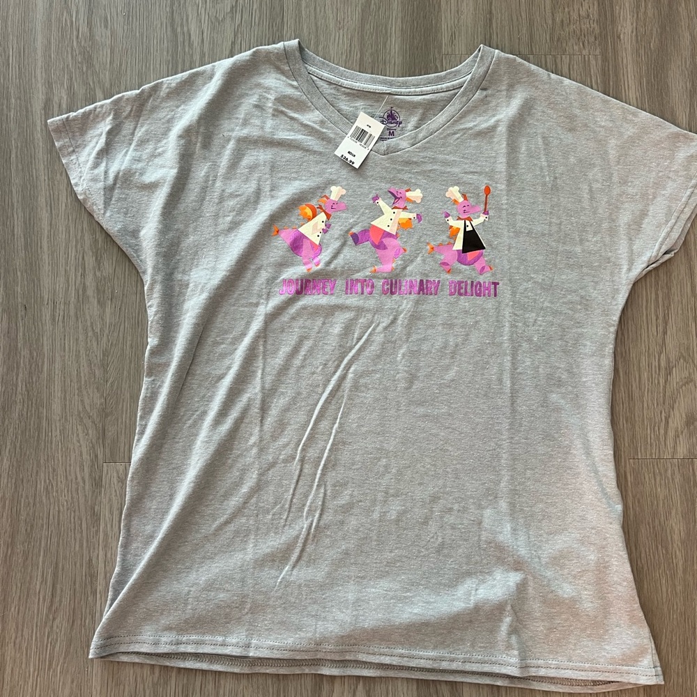 Disney Epcot Food & Wine Festival 2021 Journey Into Culinary Delight Figment tee